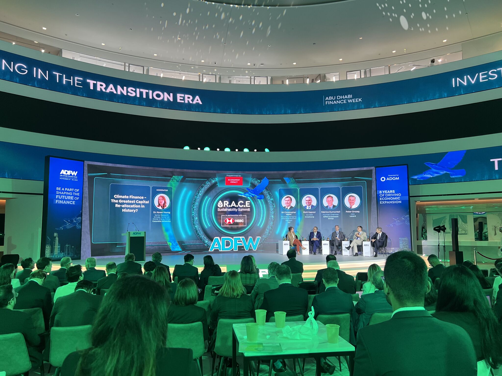 Abu Dhabi Finance Week ADFW stage — Uwe Cerron Convergence Foundation